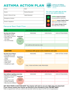 AAFA asthma action plan