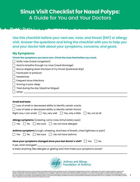 sinus-visit-checklist-web-lg Sinus visit checklist for nasal polyps handout