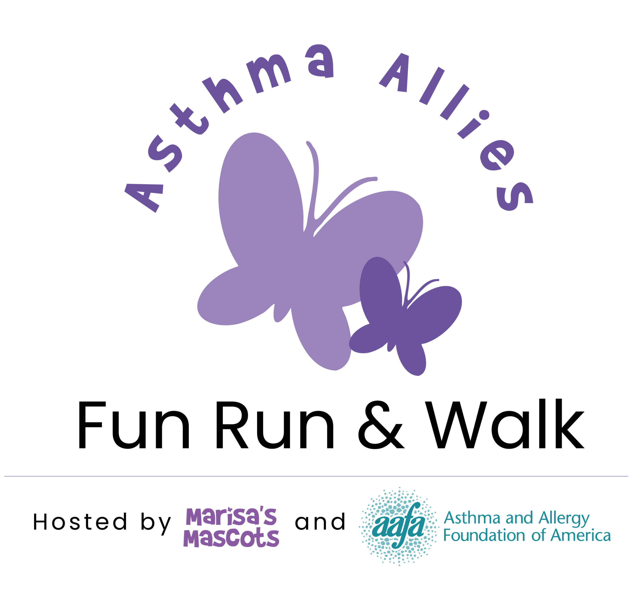 Asthma Allies fun run event logo
